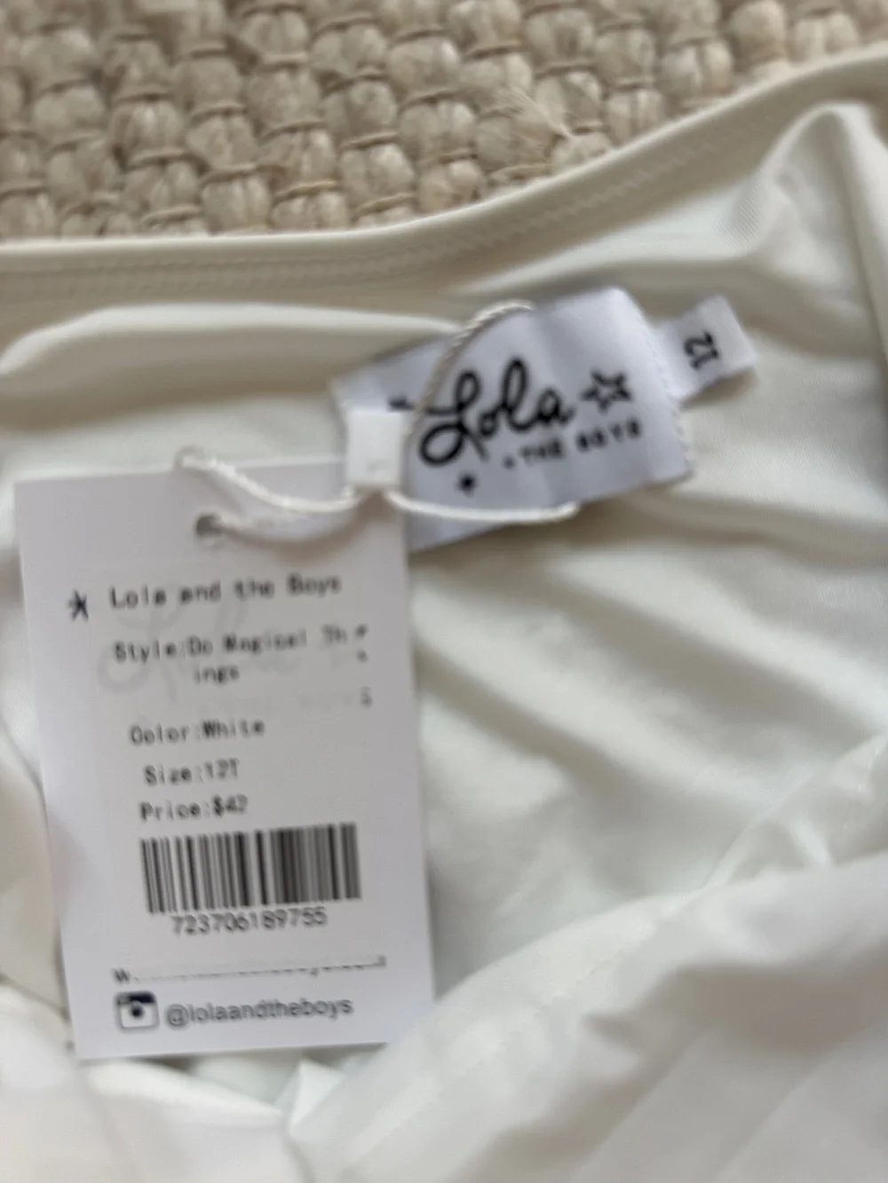Lola & The Boys Do Magical Things White Girls' One-Piece Swimsuit